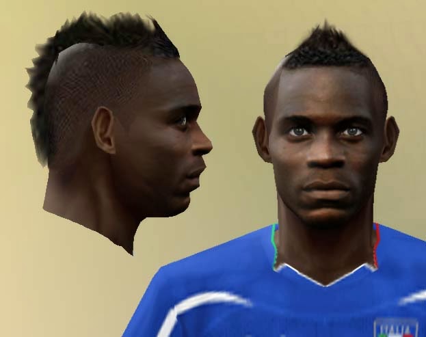 Face and Hair Balotelli & Lamela