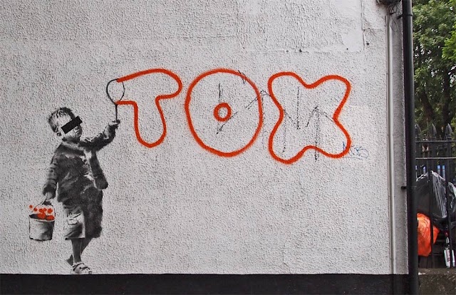 New Banksy piece - a Tox tribute