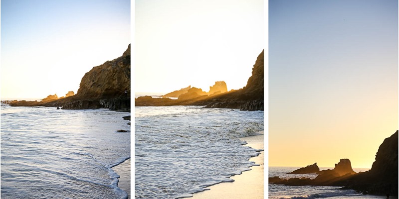 sunsetting light