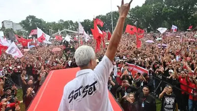  Aura Kemenangan Ganjar Pranowo Memenuhi Lapangan KONI Manado