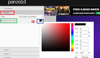 Cara membuat thumbnail video youtube di Panzoid