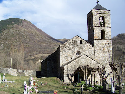 Barruera romanesque church in Vall de Boí