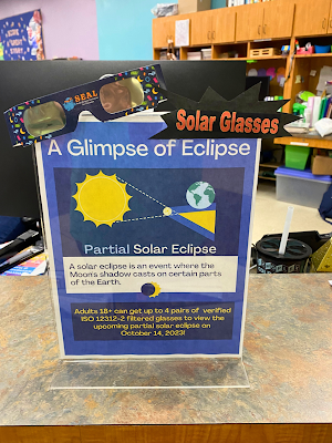 Upclose shot of the Solar Eclipse flyer