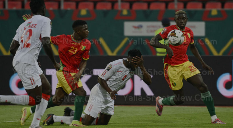 مباراه غينيا وجامبيا في كأس أمم إفريقيا