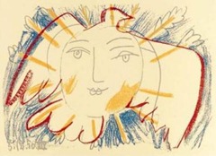 3 février ~ Pablo-Picasso-Visage-de-la-paix--S-rigraphie--7564
