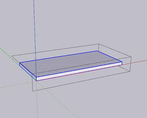 cara membuat sudut di sketchup