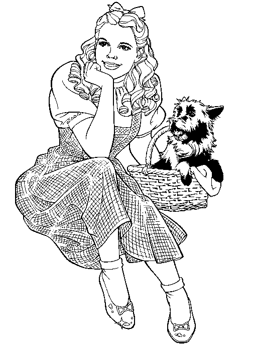 Wizard Of Oz Coloring Pages 1