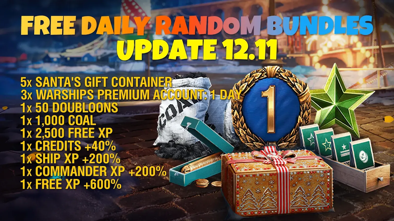 Image of 12.11 Festive free daily bundles