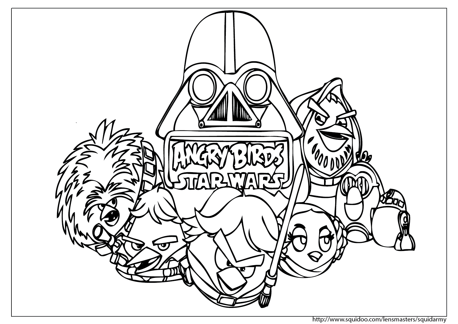 Angry Birds Coloring Pages