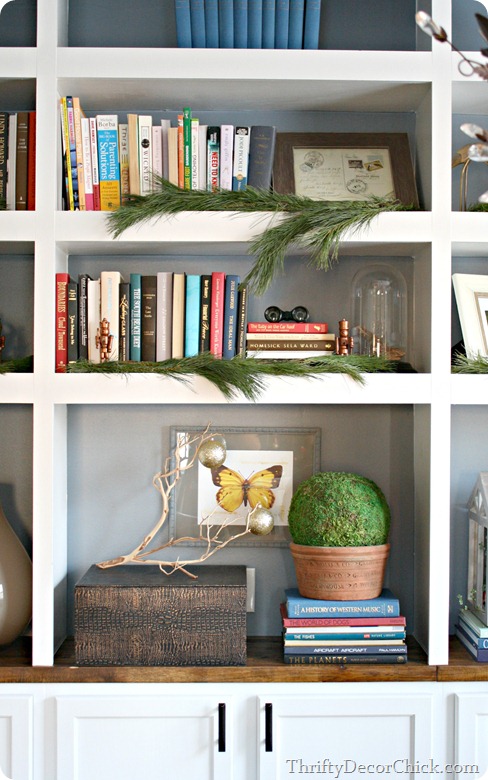DIY built in bookcases