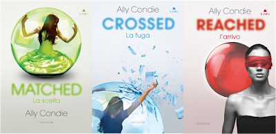 copertine libri matched, crossed, reached, di ally condie