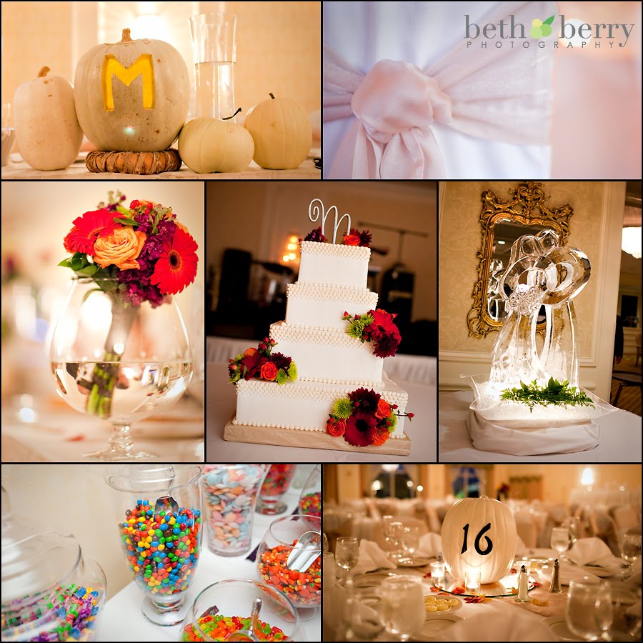 pumpkin wedding centerpieces