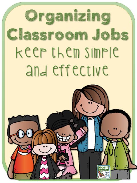 Classroom jobs, how to keep them simple, yet effective.  We want our students to have responsibilities in our classroom, but when we end up giving hundreds of reminders it becomes too much to manage.  Learn about a simple way to keep your classroom jobs effective.