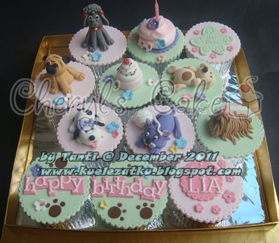 Kue Ulang Tahun  Anak  CupCake Birthday Cake Doggy and 