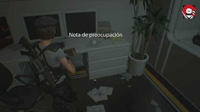 RESIDENT EVIL 3 REMAKE DOCUMENTOS NOTA DE PREOCUPACION