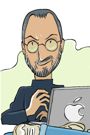 steve jobs cartoon