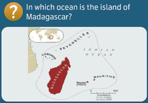In which ocean is the island of Madagascar?