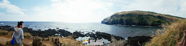 Panoramic view of Someori Oreum (Udobong Peak) (쇠머리오름(우도봉)