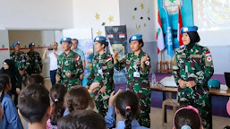  Cimic Indobatt XXIII -Q Gelar Education Program dì Wilayah El Adeisse