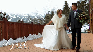 Colorado Mountains Snowy winter elopement wedding