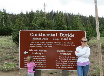 Continental Divide sign in Rocky Mountain National Park, CO www.thebrighterwriter.blogspot.com #RMNP #ColorfulColorado #Colorado