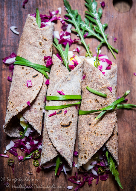 eggs and sauerkraut millet wrap 