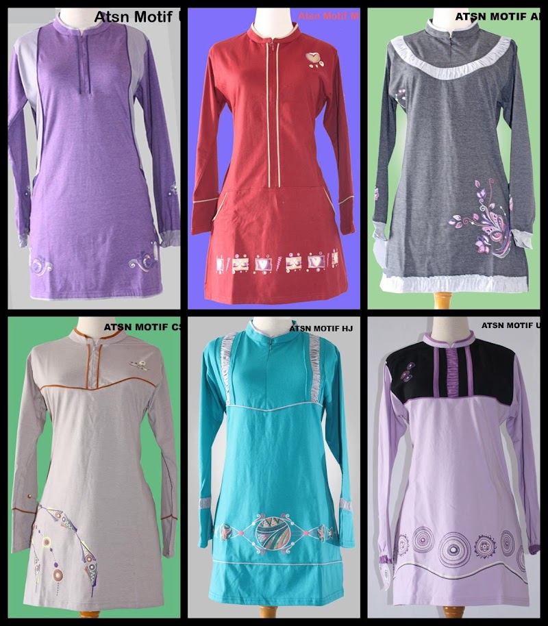 Gaya Terbaru 15 Gamis Kaos Motif Zebra