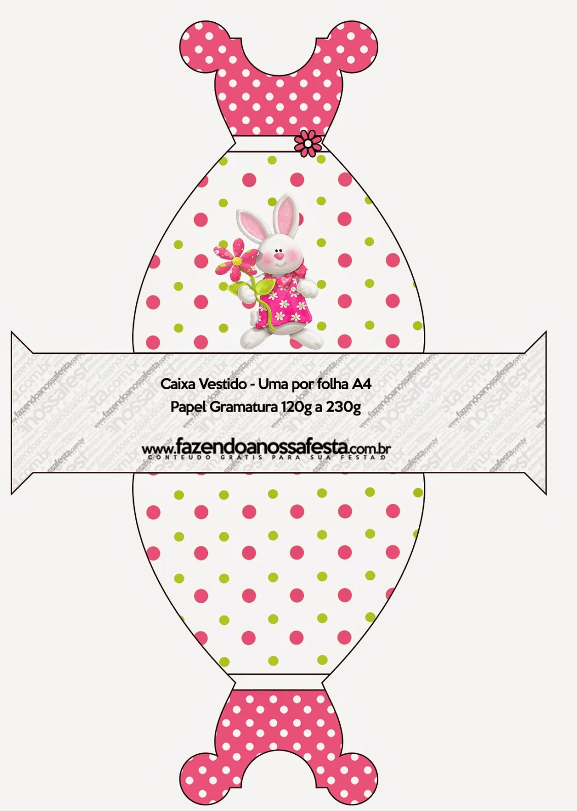 Free Printable Dress Box.