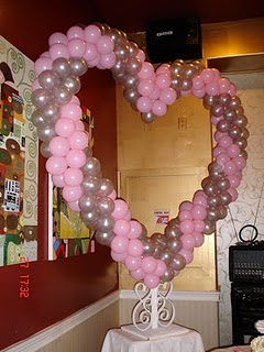  Heart Balloon on Table