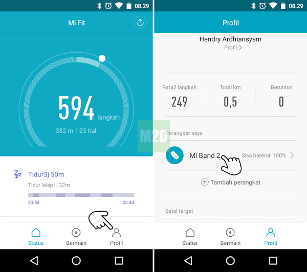  yakni penerus dari Mi Band generasi pertama  Teknik Menampilkan Tanggal di Layar Mi Band 2