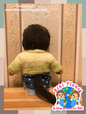 kiki monchhichi handmade fait main tricot doll poupée clothes vetement