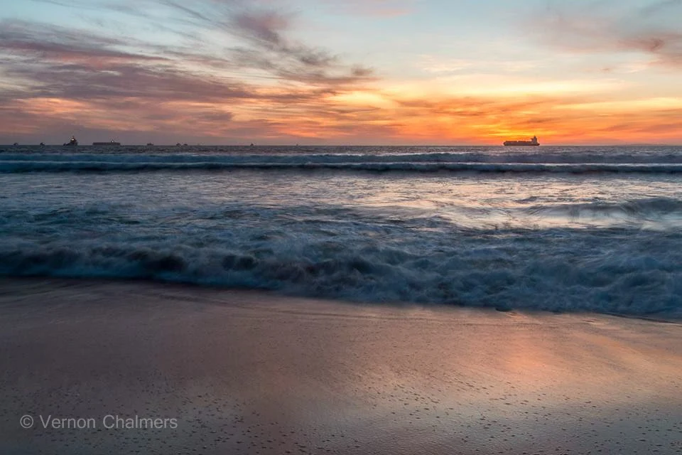 Sunset Milnerton Beach in front Woodbridge Island / Milnerton Golf Course