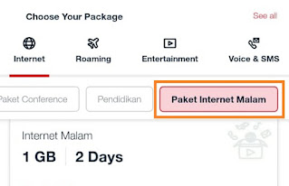 Cara daftar paket internet malam telkomsel