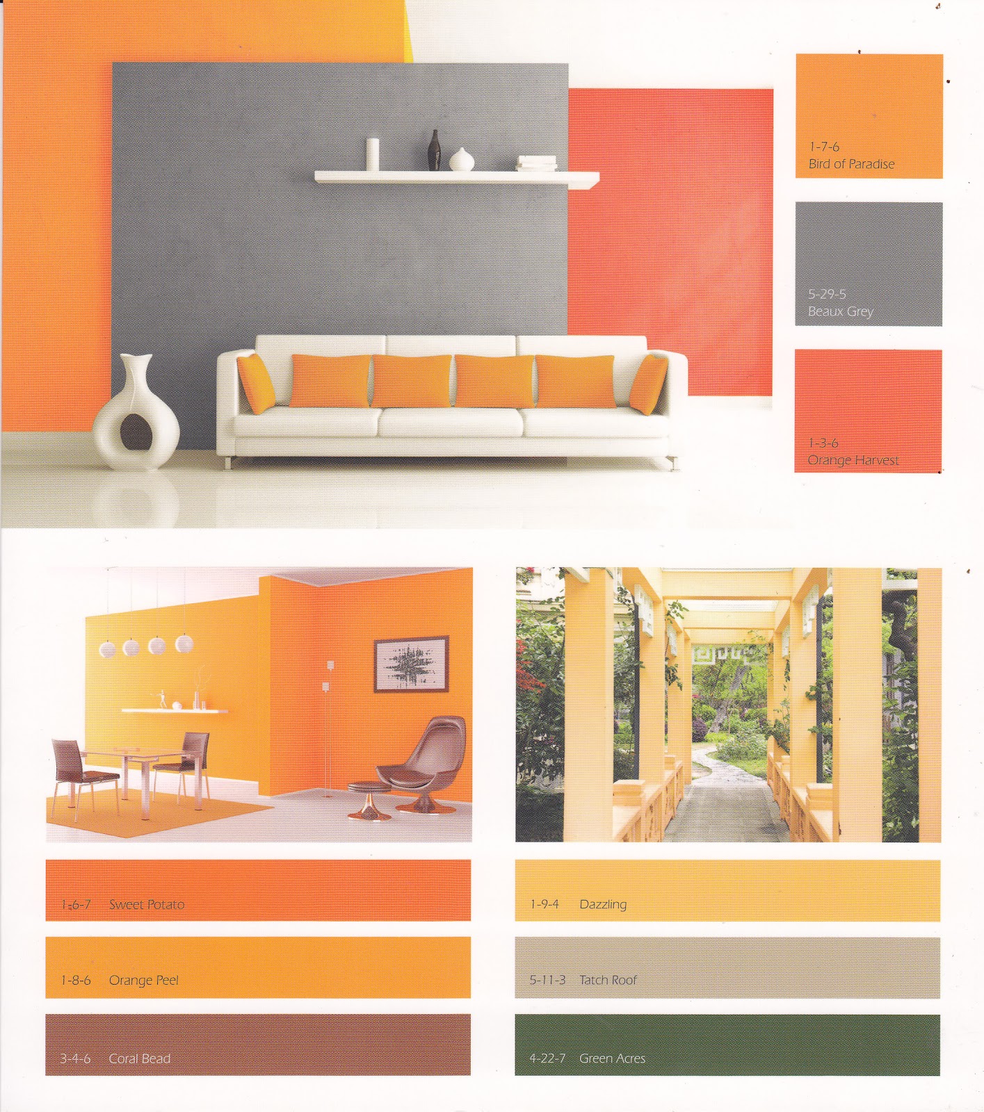 Galeri BANGUNAN WARNA LENKOTE SERIES ORANGE GREEN