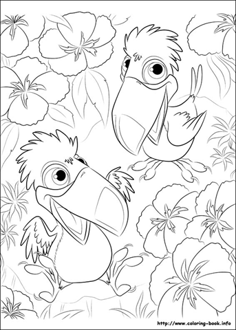 Desenhos para colorir filme Rio