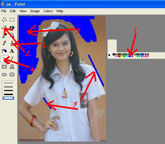 Cara Merubah Background Photo yang rapih dengan Paint 