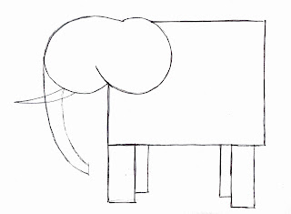 Cara menggambar gajah
