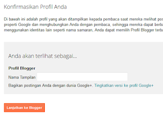 Buat profil blog