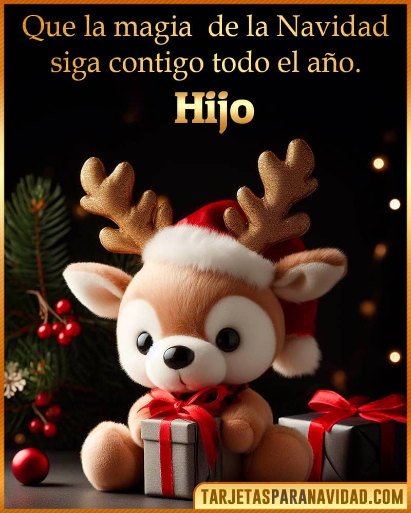 Frases de feliz navidad Hijo