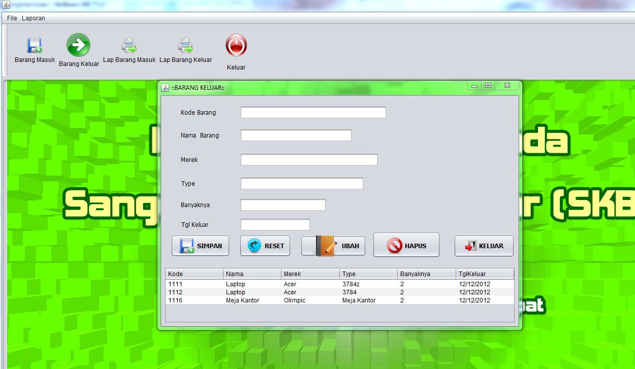 Download Program/Aplikasi Inventori/Persediaan JAVA 