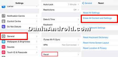  dengan memakai software iTunes dan juga melalui sajian reset di settingan 2 Cara Reset iPhone 6 dan 6S dengan mudah