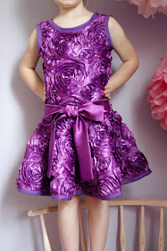 Purple Rose Party Dress by nestfullofeggs