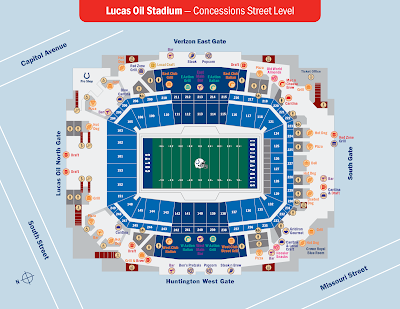 Lucas Oil Stadium setting map