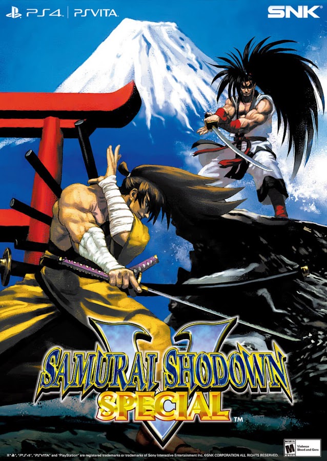 samurai shodown v special ps4 vita snk promo art