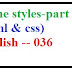 Internal, External, Inline styles in CSS and HTML part 3 -- English 036