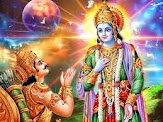 The Bhagavad Gita is a dialogue between Lord Krishna and Arjuna, set in the middle of a battlefield