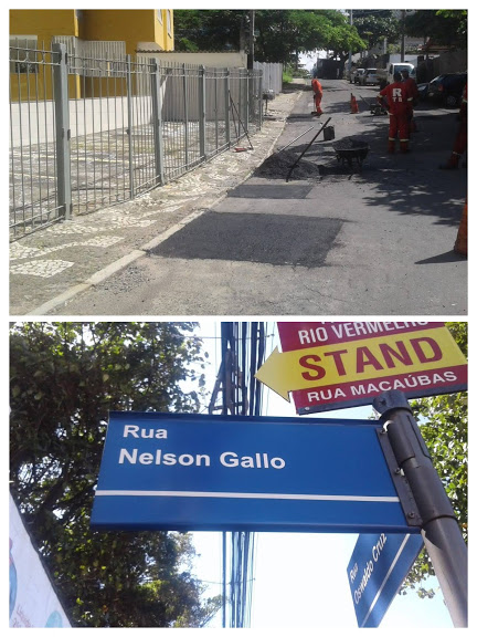 Tapa buraco na Rua Nelson Galo e limpeza nas praças Carlos Batalha e Pau da Bandeira  