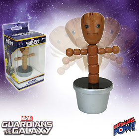 Guardians of the Galaxy Groot Wood Push Puppet with Silver Base by Bif Bang Pow! x Marvel Comics