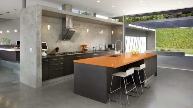 jenis lantai beton untuk ruang dapur