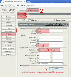 cara setting radius mikrotik